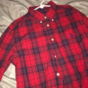 RALPH LAUREN PLAID BUTTON DOWN